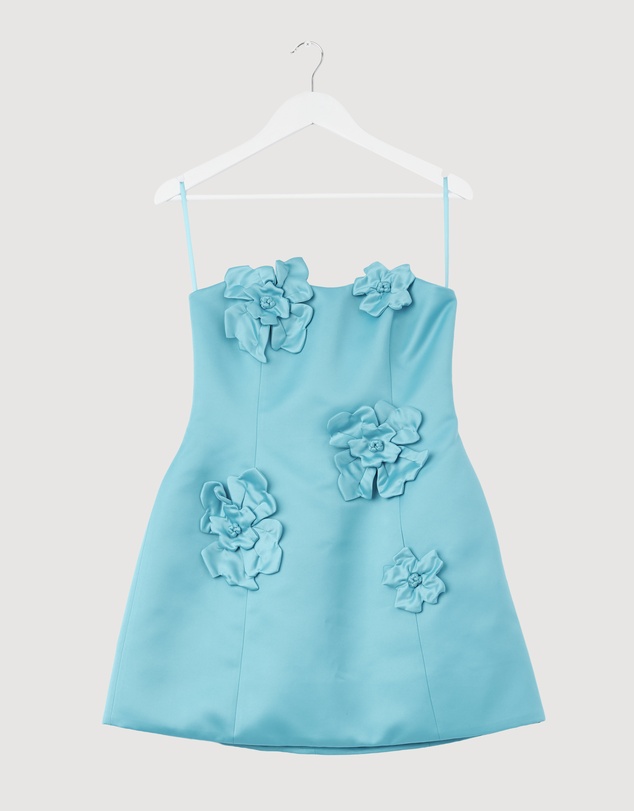 Repaired LEO LIN Rosario Floral Applique Bustier Mini Dress by Revibe  Online | THE ICONIC | Australia