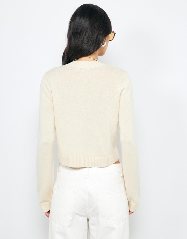 AERE - Loni Cotton Cashmere Blend Cardigan
