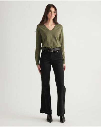 Decjuba - Imogen V Neck Long Sleeve