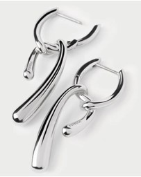 PDPAOLA - Twist Silver Hoops