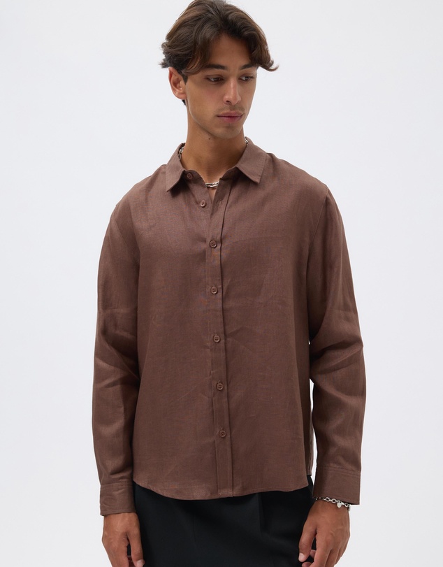 AERE - Euro Resort Linen LS Shirt