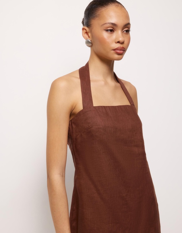 AERE - Tessa Linen Mini Dress