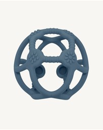 Playground - Silicone Teething Ball - Steel Blue