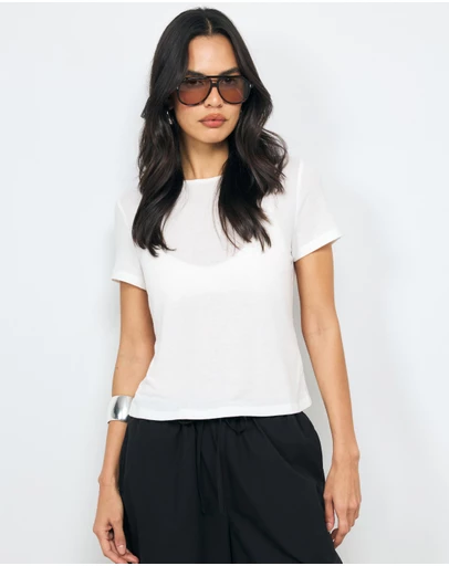 AERE - Sheer Relaxed T-Shirt