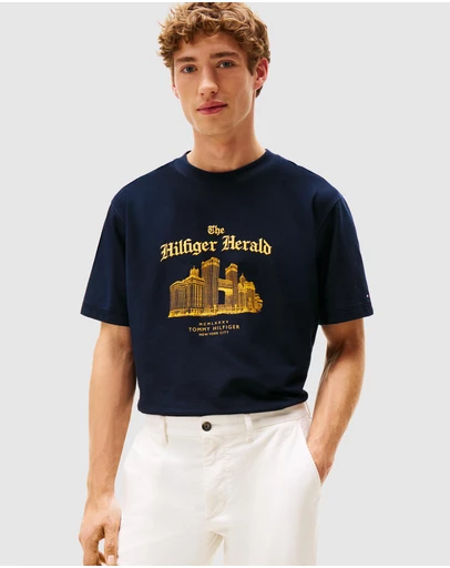 Tommy Hilfiger - Graphic Relaxed Crew Neck T-Shirt