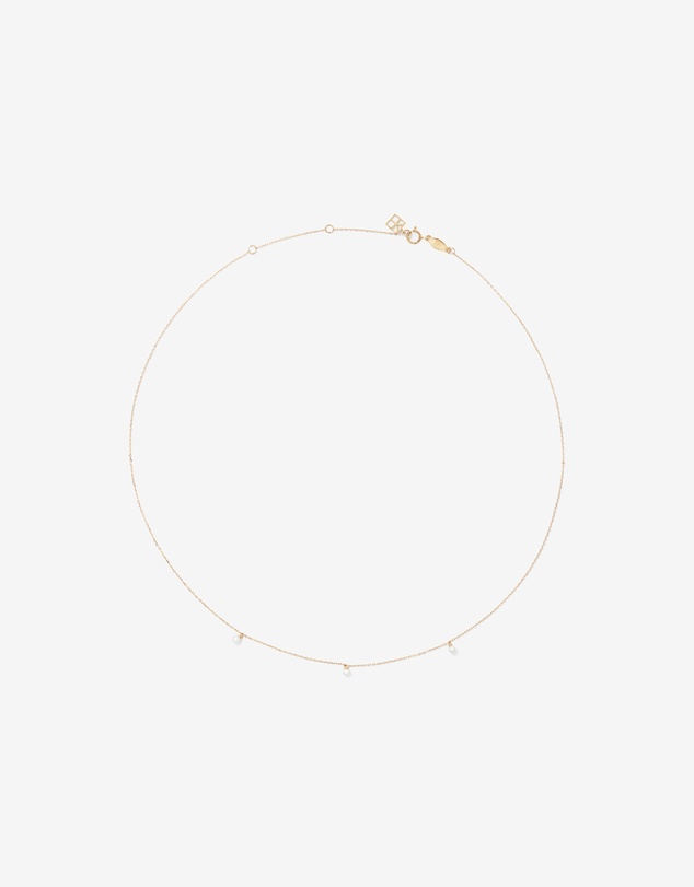 Michael Hill - Cultured Freshwater Pearl Station Necklace in 10kt Yellow Gold