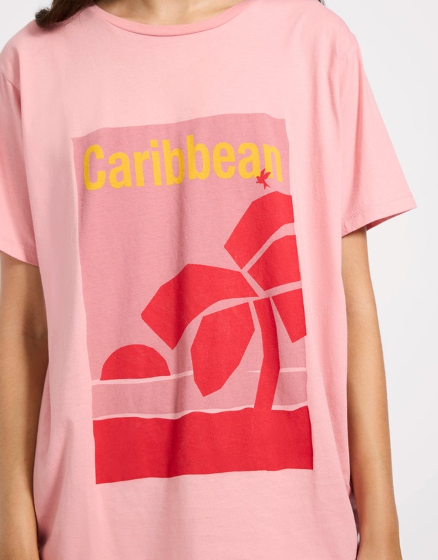 ONE TEASPOON - Caribbean Boyfriend Tee - Pink