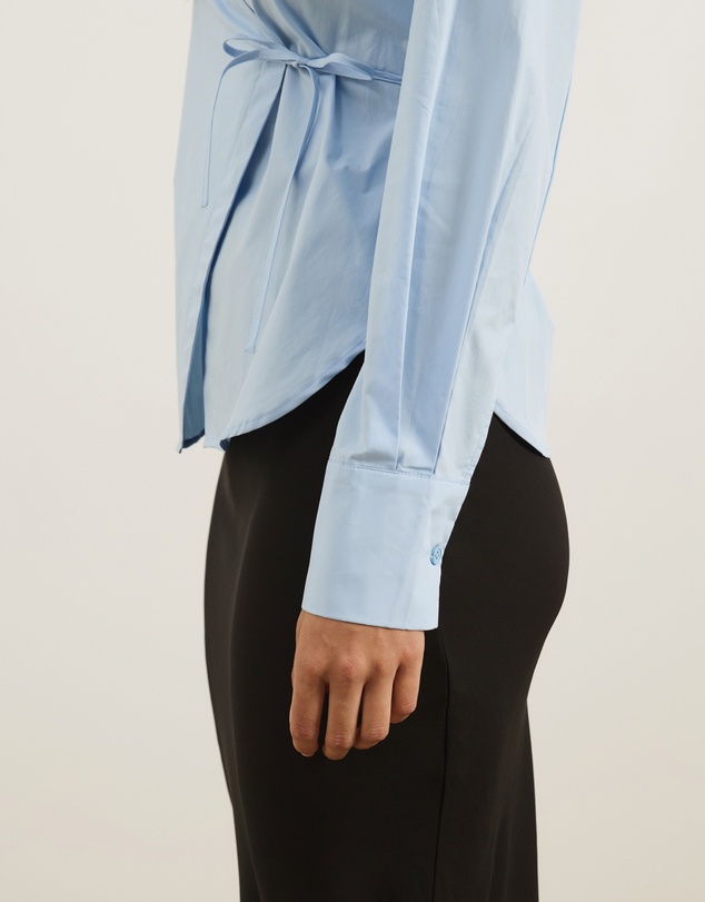 Atmos&Here - Kitt Cinched Waist Tie Wrap Shirt