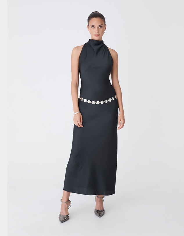 Forcast - Delilah Bias Satin Dress