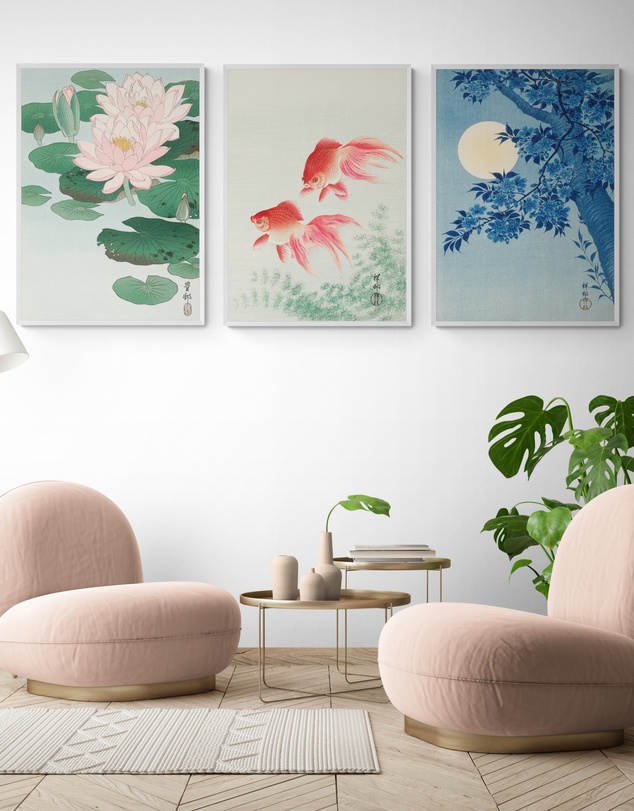 Inka Arthouse - Set of 3 Japanese Vintage Art Prints