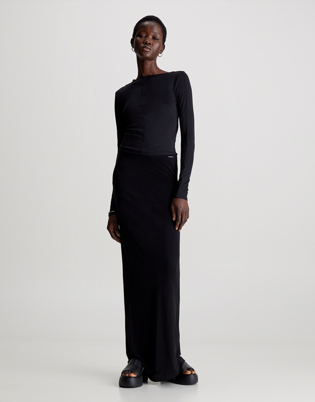 Calvin Klein - Slim Slash Neck Top
