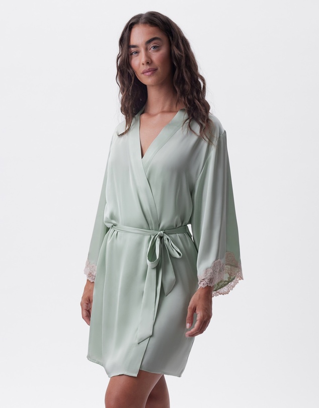 Bras N Things - Bethany Short Wrap - Light Green