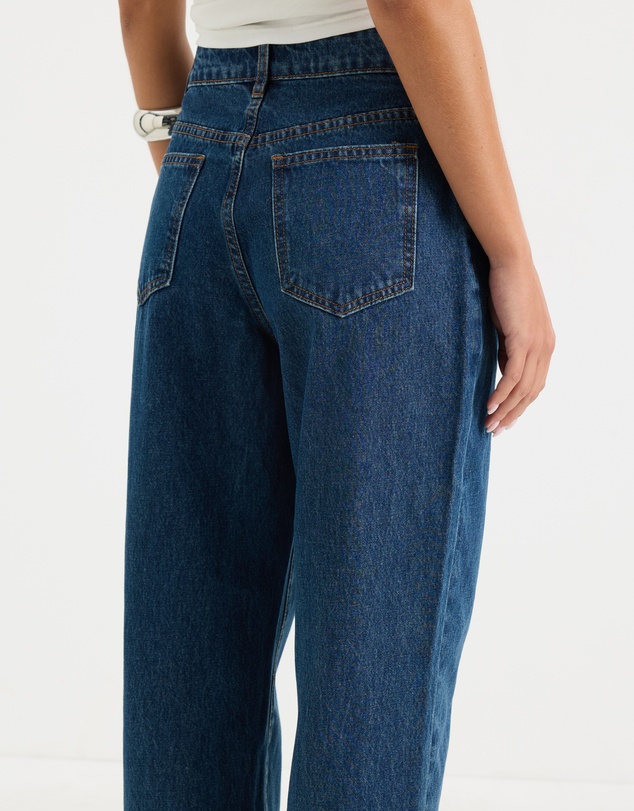 Calli - Romee High Rise Relaxed Straight Jeans