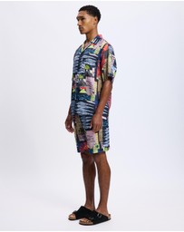 Scotch & Soda - Fave Printed Tencel Regular Fit Bermuda Shorts