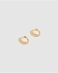 Arms Of Eve - Khloe Gold Earrings - Stone
