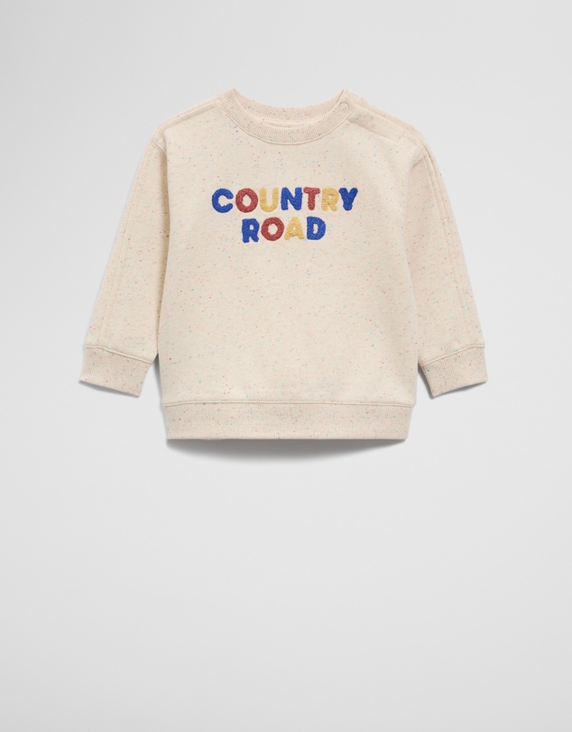 Country Road - Australian Cotton Contrast Boucle Sweat