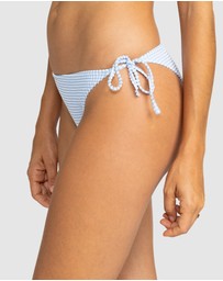 Roxy - Womens Gingham Tie Side Cheeky Bikini Bottoms