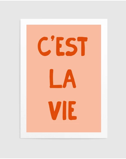 Olive et Oriel - Cest Lavie by Treechild Art Print