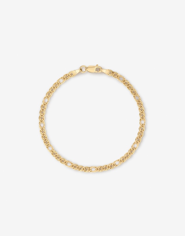 Michael Hill - Double Oval Curb Bracelet in 10kt Yellow Gold