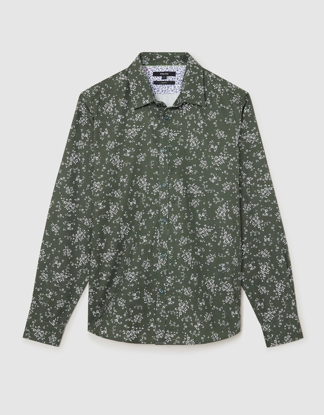 Politix - Bouquet Print Long Sleeve Shirt