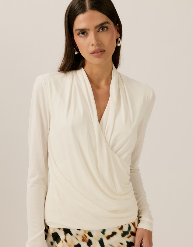 Tussah - Poppy Draped Jersey Top