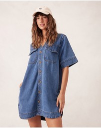 Ceres Life - Sammy Denim Shirt Dress
