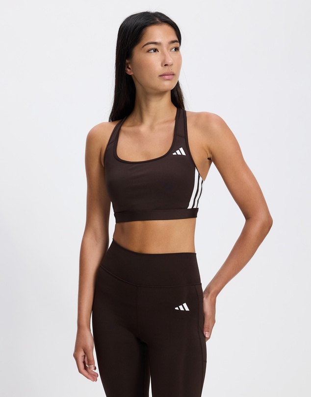 adidas Performance - Optime Essentials Workout 3-Stripes Medium Support Bra