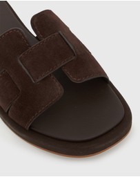 Betts - Bella Leather Flat Slides