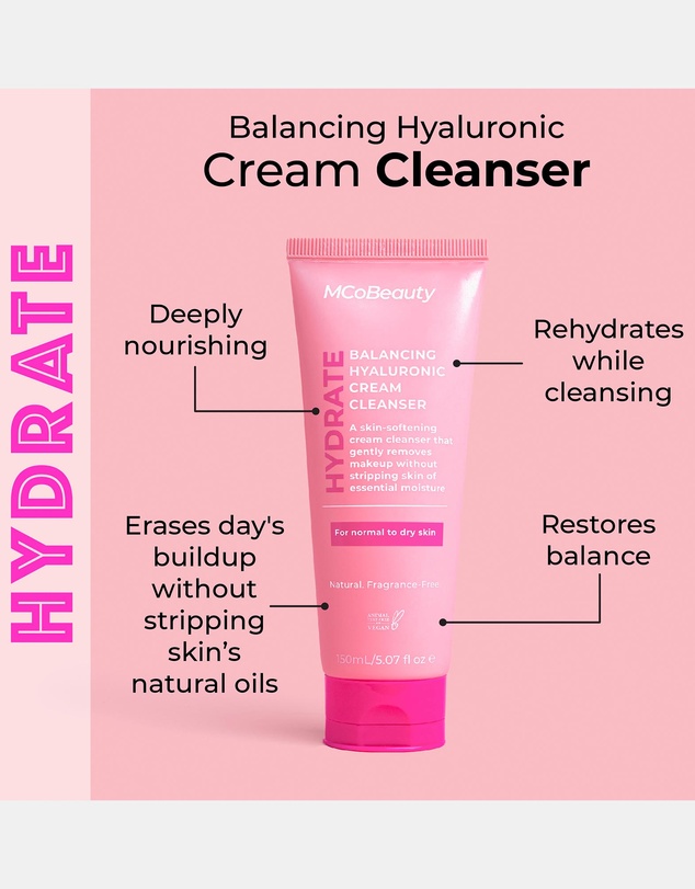 MCoBeauty - Hydrate Balancing Hyaluronic Cream Cleanser 150ml