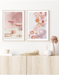Olive et Oriel - Drink the champagne Art Print