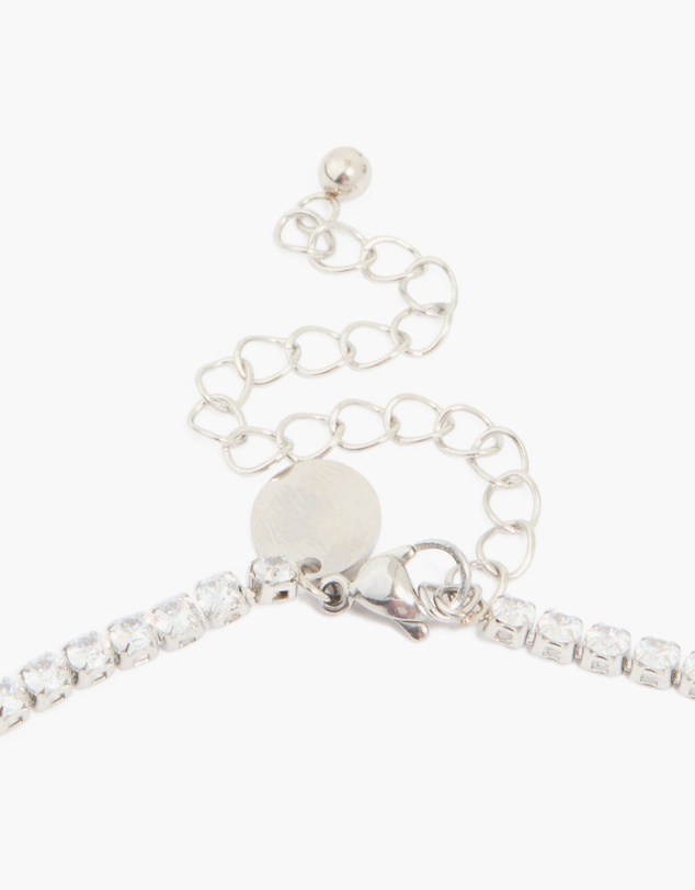 Lovisa - Waterproof Stainless Steel Cubic Zirconia Classic Tennis Necklace