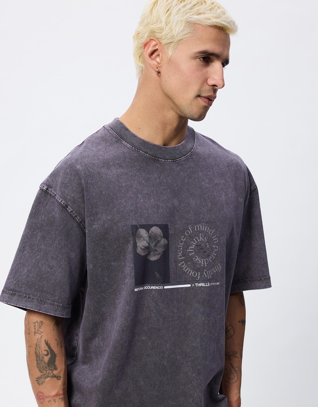 Thrills - Natural Occurence Oversized Box Crop Tee