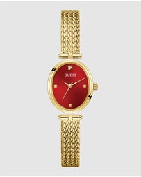 GUESS - Guess Ruby Ladies Gold Tone Analogue Watch