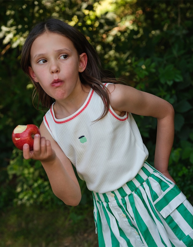 Goldie + Ace - Happy Stripe Pocket Skirt - Babies-Kids