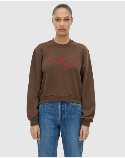 C&M CAMILLA AND MARC - Maren Crop Emb Tracksuit Top
