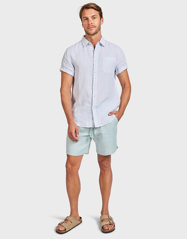 Academy Brand - Rory Short Sleeve Linen Shirt