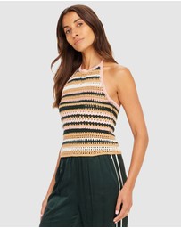 The Upside - Bohemia Sal Crochet Halter Top
