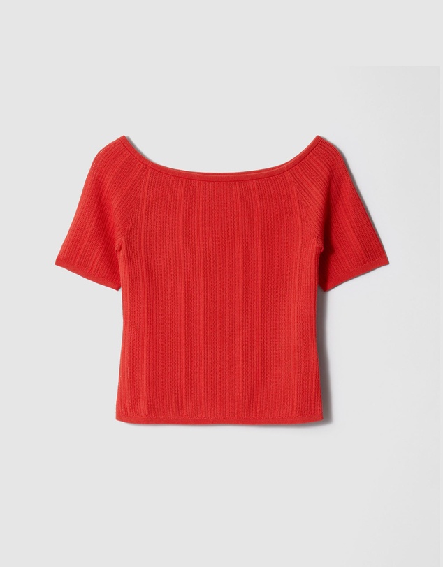 & Other Stories - Rib-Knit Off-Shoulder Top