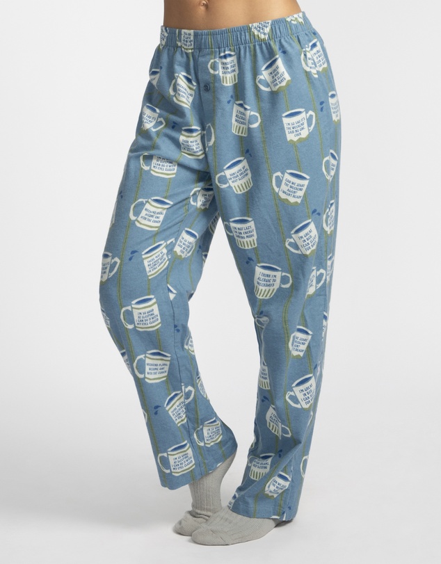 Mitch Dowd - Cuppa Joe Flannel Pyjama Pant - Blue