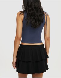 Cotton On - Luis Double Pleated Mini Skirt