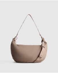 Nere - Coated Crescent Sling Bag