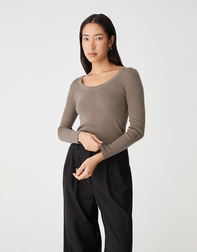 Forcast - Samira Scoop Neck Knit
