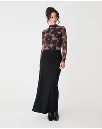 Forcast - Dasha Ruched Bamboo Skirt