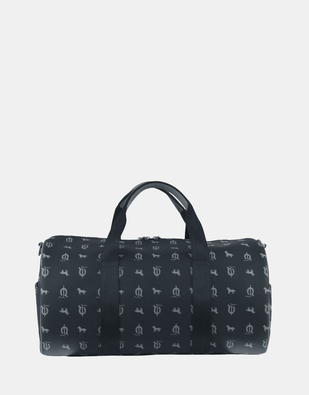 Pierre Cardin - Pierre Cardin Canvas Print/Leather Trim Art Design Duffle Bag