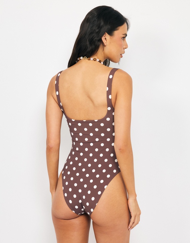 AERE - Margaux Square Neck Swimsuit