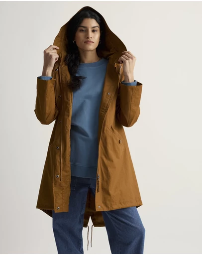 Seasalt - Seasalt Cornwall Brown Seafaring Waterproof Coat