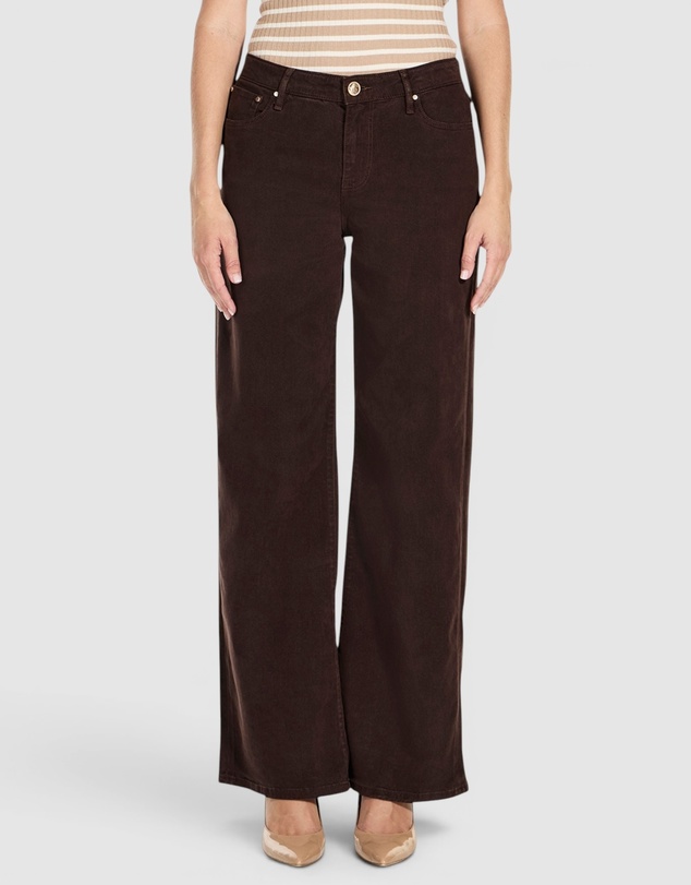 GUESS - Mid-Rise Sexy Palazzo Wide Leg Jeans
