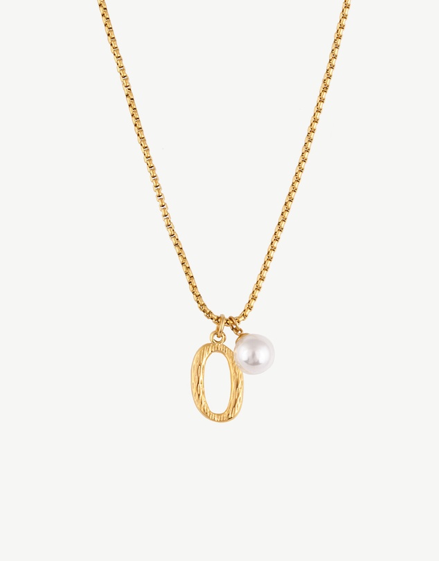 Zahar - Pearl Letter O Necklace