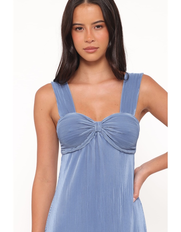 Petal & Pup - Dolores Pleated Maxi Dress - Cornflower Blue