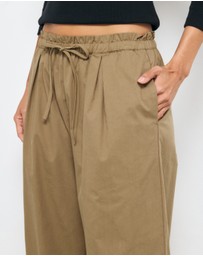 AERE - Organic Cotton Poplin Stripe Pants